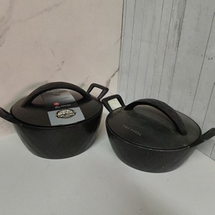 微瑕疵乐扣乐扣高端TWO HAND重力铸造小汤锅奶锅面锅炒锅24cm