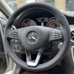 C级新E级GLC260 GLE C200 GLA CLA专用手缝方向盘套 E300 奔驰新款
