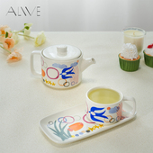 Alive春之圆舞曲 茶具套装 茶壶茶杯茶碟长条托盘送闺蜜生日礼物
