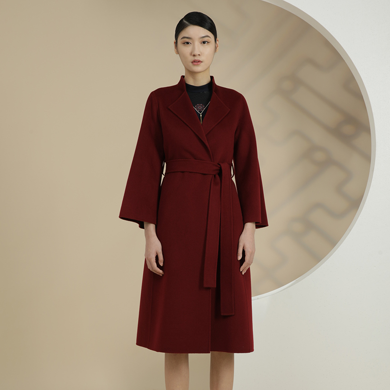 戴布拉芬品牌新款春季毛呢外套女中长款流行气质时尚呢子大衣女