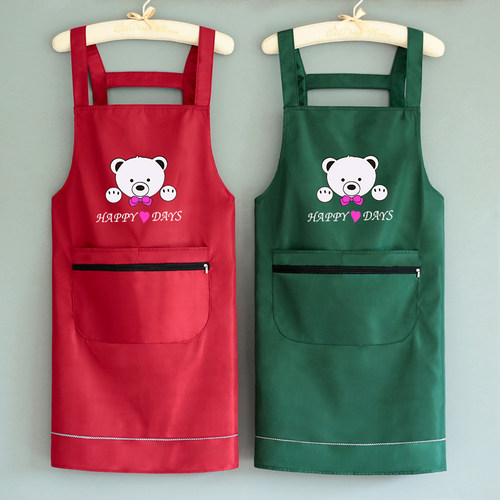 防水防油可爱日系定制logo围裙