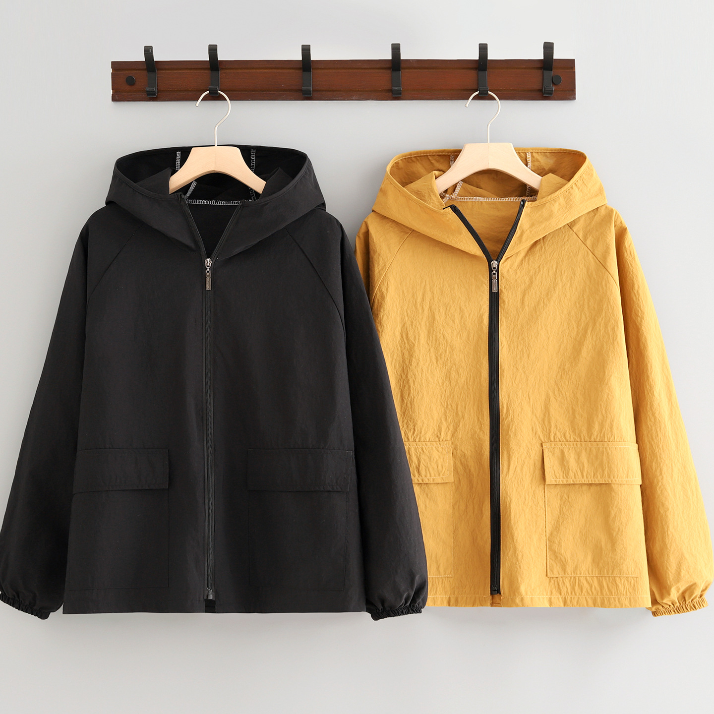 新款防泼水长袖围裙女家用厨房