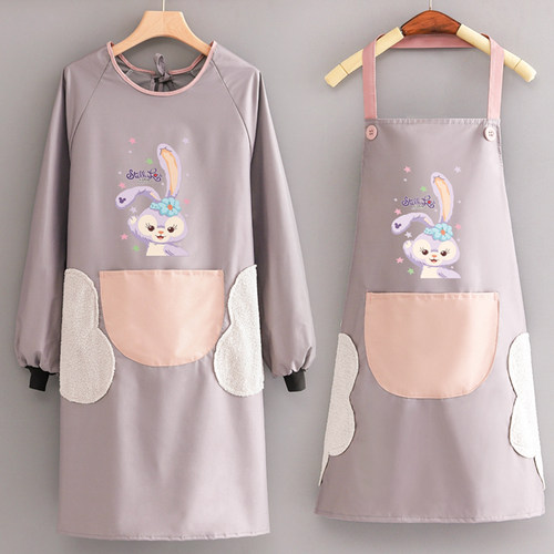 防水卡通围裙家用厨房