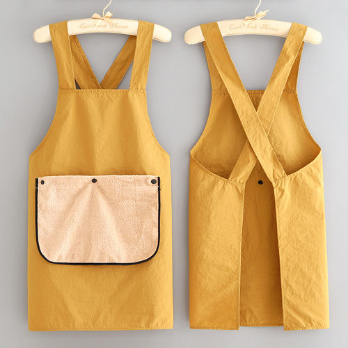 日式防泼水围裙家用厨房防污