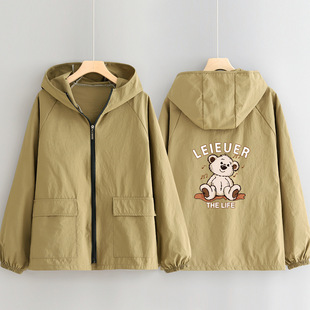 简约防泼水连帽外套厨房做饭防污罩衣家用围裙餐饮外穿工作服定制