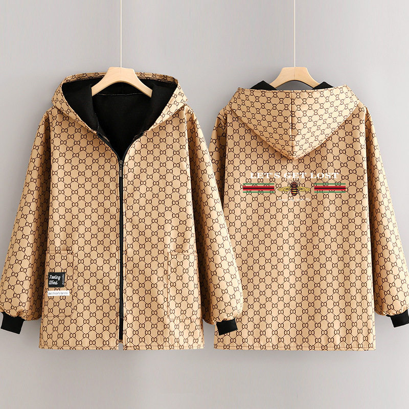 新款加绒加厚长袖罩衣