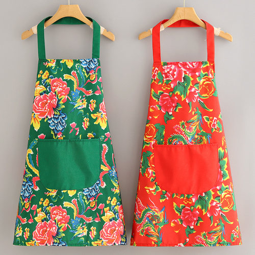 围裙浩瑾帆布家用帆布耐脏民族风
