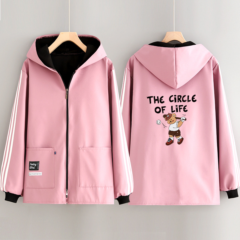 时尚加绒罩衣女防污保暖长袖