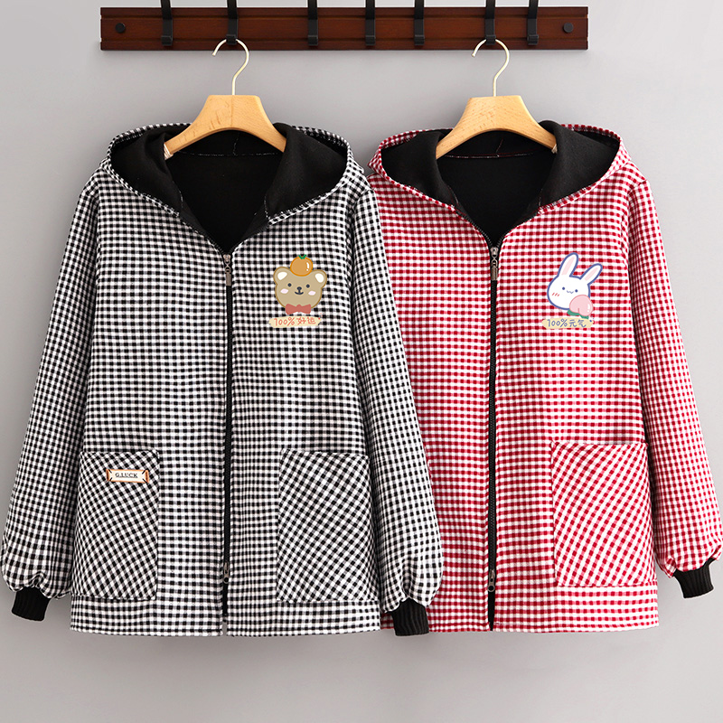 罩衣浩瑾加绒加厚防污保暖韩版