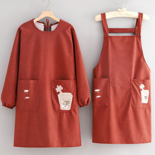 时尚条绒罩衣防污长袖其他时尚是