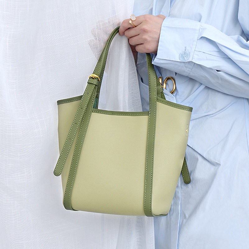 2026春夏新款小众真皮女包托特包