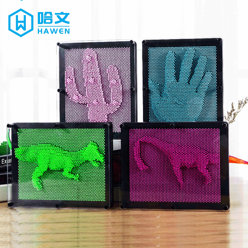 创意3d立体百变针画针雕三维手膜画针子针秀戳扎画小儿童生日礼物