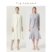 无袖 外套 简约小个子西装 连衣裙套装 TieForHer 女 布达佩斯