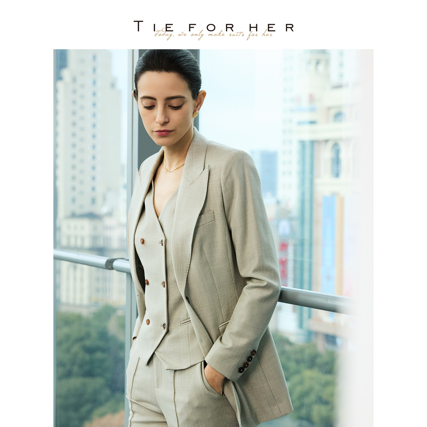 TieForHer【DOM权力西装】羊毛女士通勤正装西装｜品牌创始系列,女装/女士精品,西装,淘宝优惠券,粉丝福利购,淘宝优惠卷
