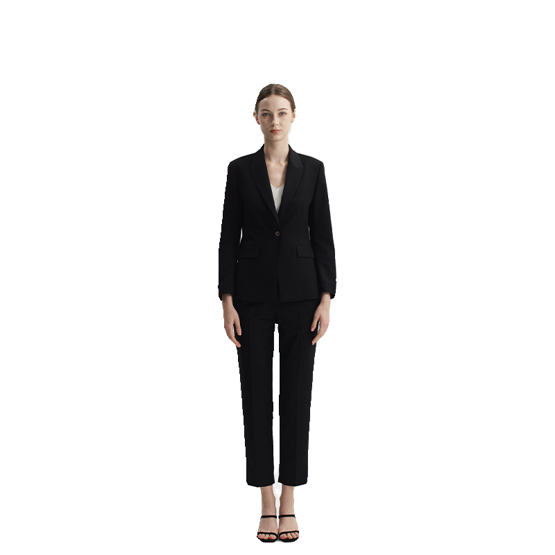 TieForHer通勤长袖一粒扣西装