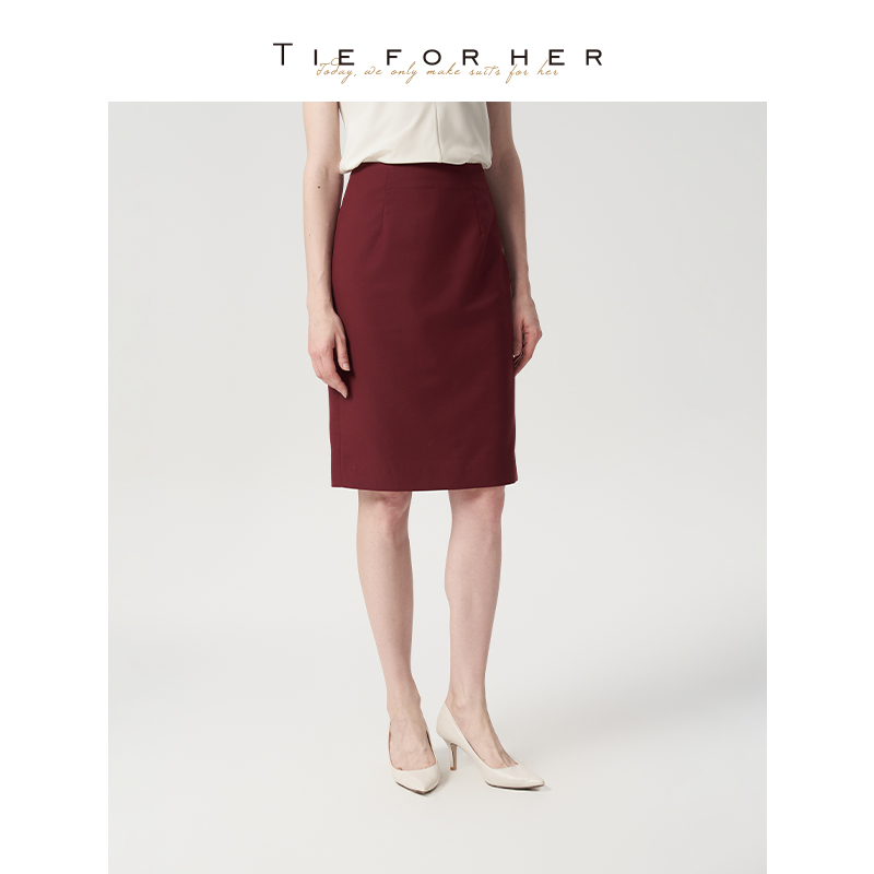 TIEFORHER)安可拉红一字半裙