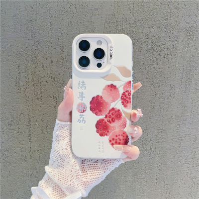 诸事顺荔适用于OPPOA72手机壳FINDX8彩银A79高级K12X磨砂A96新款