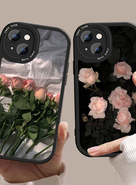 OPPO适用Reno10手机壳7se保护套9pro+彩绘5/6玫瑰8全包R15梦境R17