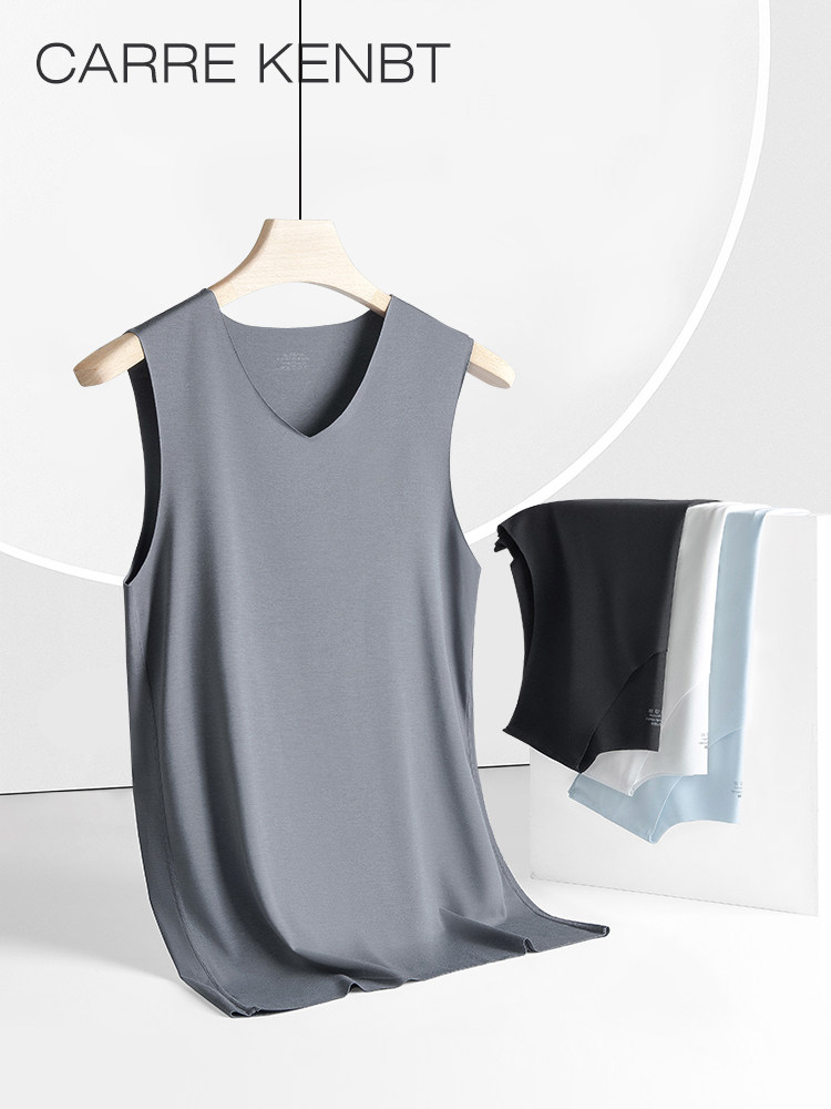 CARREKENBT 80S 모달 조끼 남성용 여름 얇은 장애물 운동복 남성용 원활한 스포츠 조끼 속옷