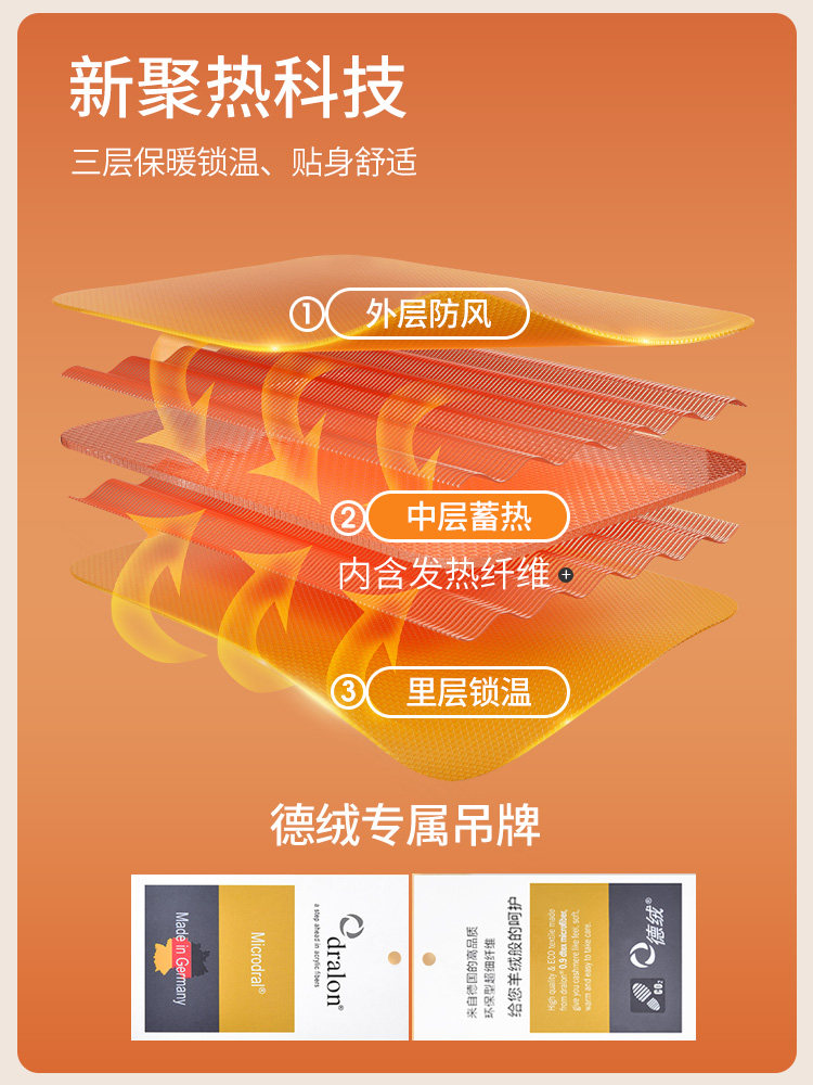 CARREKENBT 커플 열 속옷 남자의 얇은 가열 독일 벨벳 원활한 모달 가을 옷과 가을 바지 세트 여성