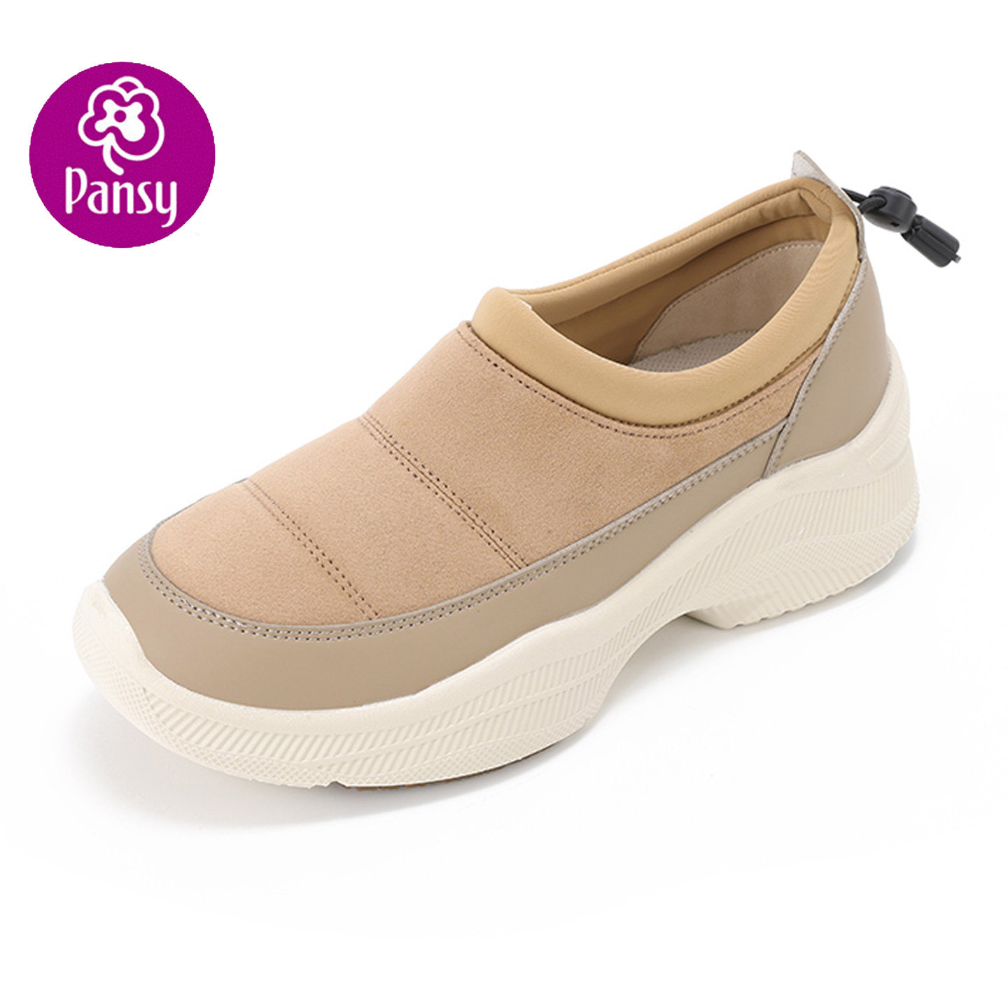 Pansy盼喜透气轻便舒适防滑运动日本时尚休闲一脚蹬浅口冬季女鞋,女鞋,浅口单鞋,淘宝优惠券,粉丝福利购,淘宝优惠卷