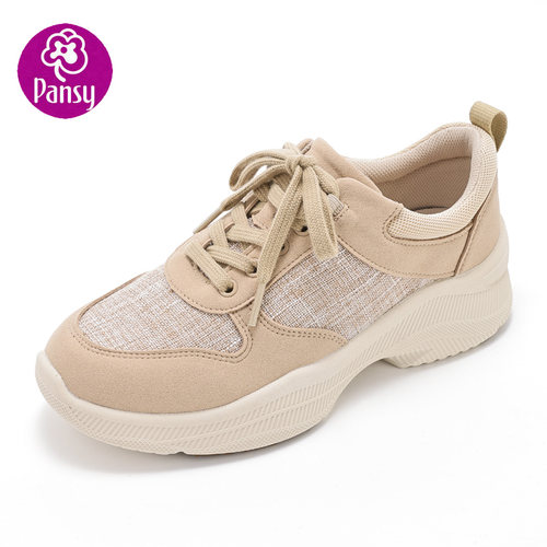 pansy厚底休闲秋冬季女鞋