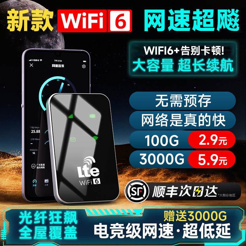 新疆云南可用】随身wifi2025新款无线移动网络宽带三网通用w