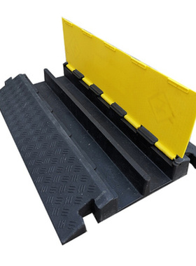 快速发货线槽减速带橡胶PVCy室内外电线电缆保护槽地面过路防压盖