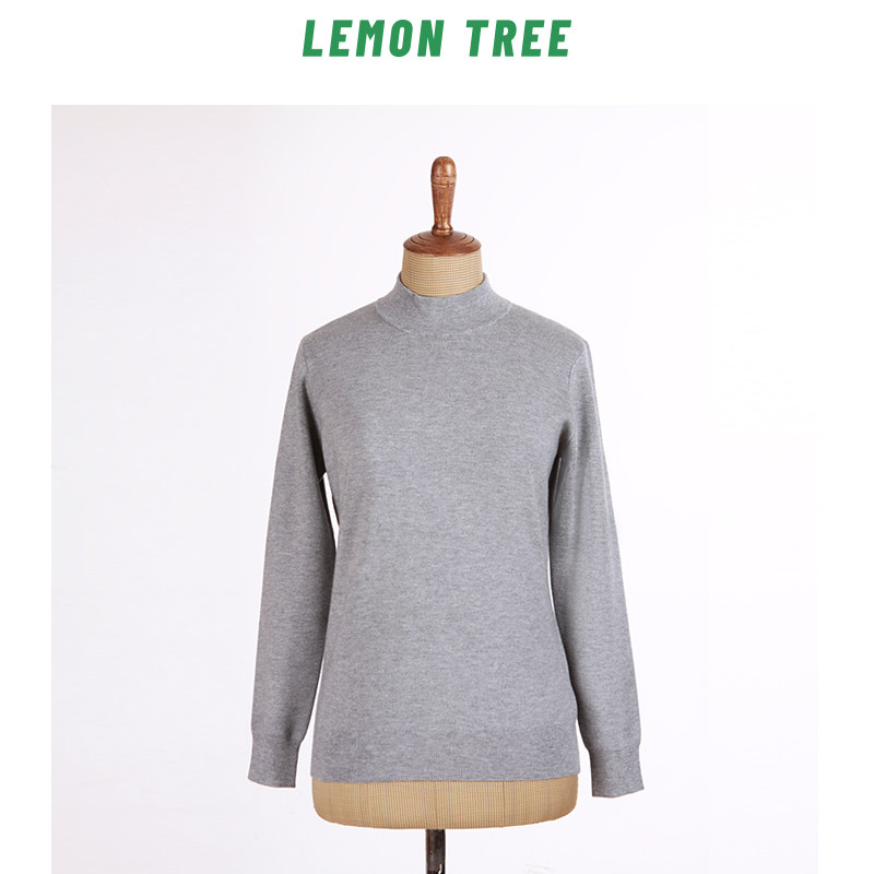 Lemon Tree 玉米纤维聚乳酸男女【羊毛衫】v领半高领套头长袖
