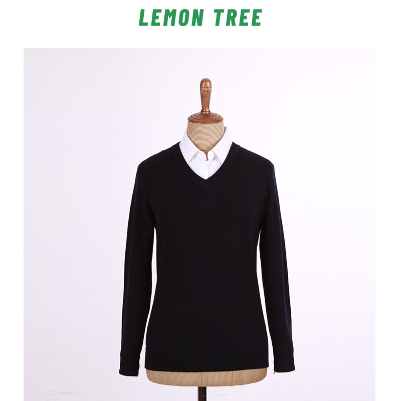 Lemon Tree 玉米纤维聚乳酸男女【羊毛衫】v领半高领套头长袖