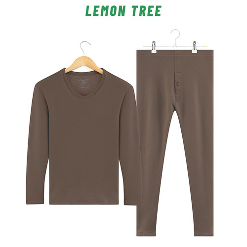 Lemon Tree 玉米纤维聚乳酸男女秋冬【加厚款】保暖圆领v领内衣套