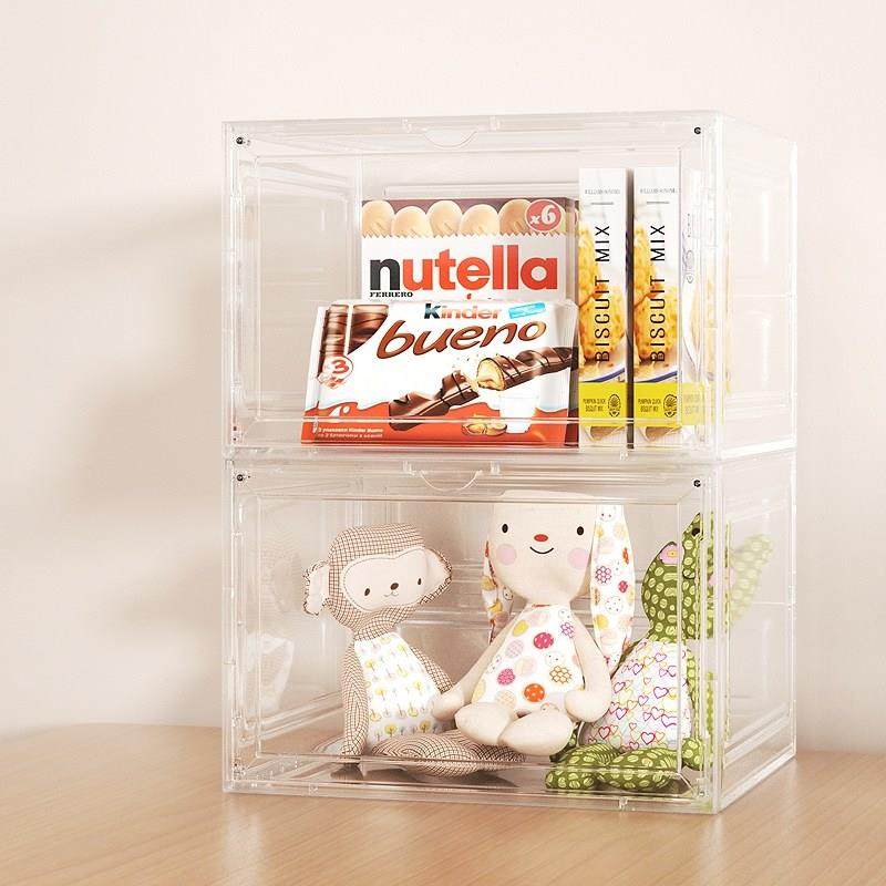 零食收纳盒家用客厅网红高颜值整理储物柜子宿舍装放小吃的收纳箱,收纳整理,收纳箱,淘宝优惠券,粉丝福利购,淘宝优惠卷