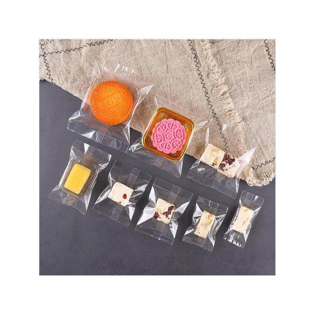 加厚白色塑料锯齿透明机封袋雪花酥曲奇饼干糖果月饼蛋黄酥包装袋