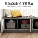 Шкаф в бурном окне может сидеть на балконе шкафа карлика, чтобы хранить шкаф для хранения в спальне на стене кровати