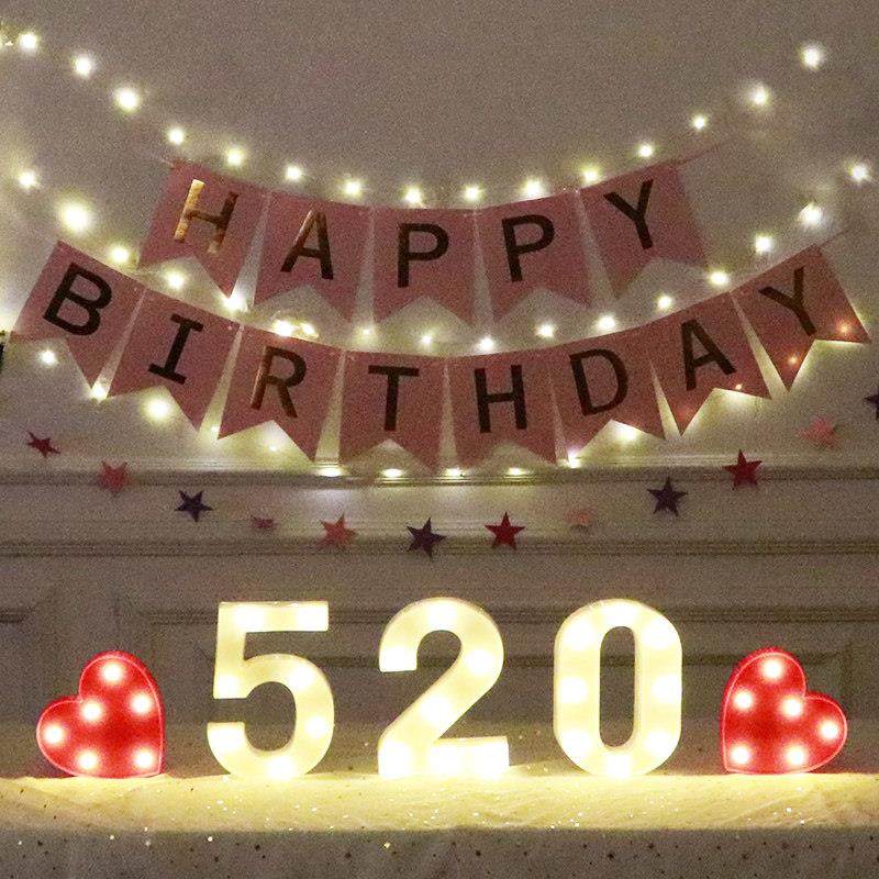 网红宝宝生日派对道具装饰用品场景布置儿童男孩女孩Led灯背景墙,节庆用品/礼品,节日装扮用品,淘宝优惠券,粉丝福利购,淘宝优惠卷