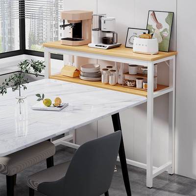 餐边置物架餐桌旁收纳神器置物架客厅落地靠墙零食架杂物收纳架子