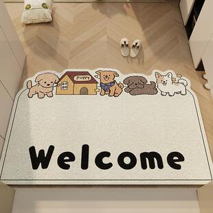 卡通丝圈入户地垫家用入户门口外地垫耐脏免洗可裁剪玄关门外地毯