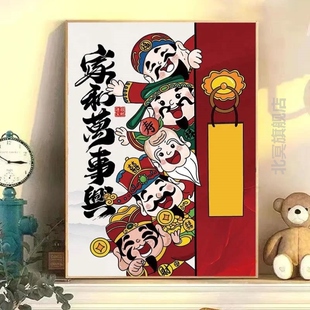 diy数字油画海边书店系列手工填充填色油画解压治愈西装饰挂画