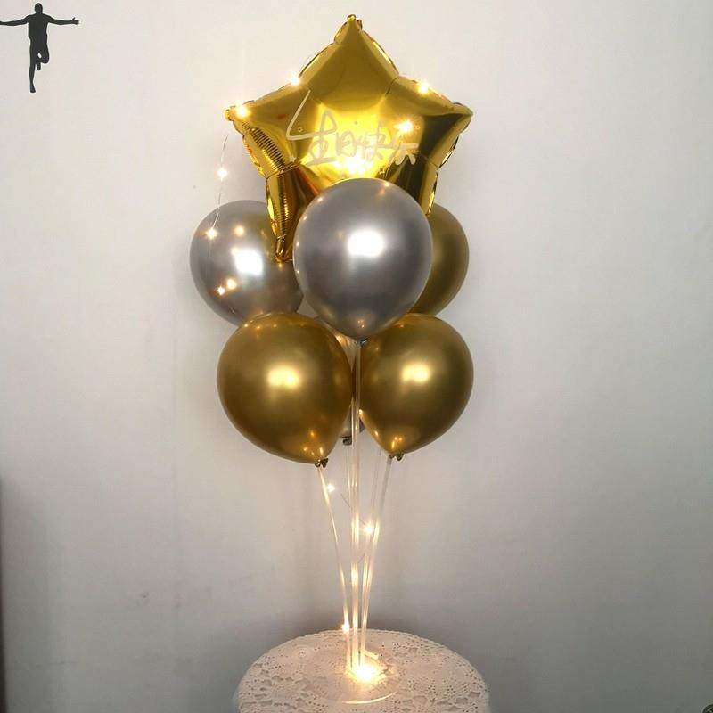 金色生日快乐爱心星星桌漂铝膜球生日装饰场景布置仿飘空支架气球,节庆用品/礼品,气球,淘宝优惠券,粉丝福利购,淘宝优惠卷