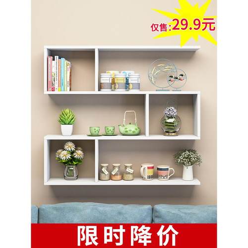 产品架货柜货架挂墙上的置物架理发店美容院产品展示架展示柜书架