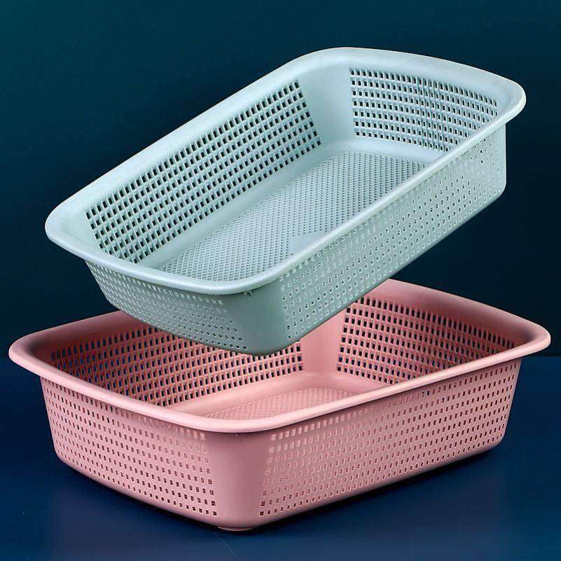 洗菜筐沥水篮深浅款长方形筐桌面塑料筐子收纳筐杂物篮加厚分药筐,餐饮具,洗菜盆/沥水篮/漏水筛,淘宝优惠券,粉丝福利购,淘宝优惠卷