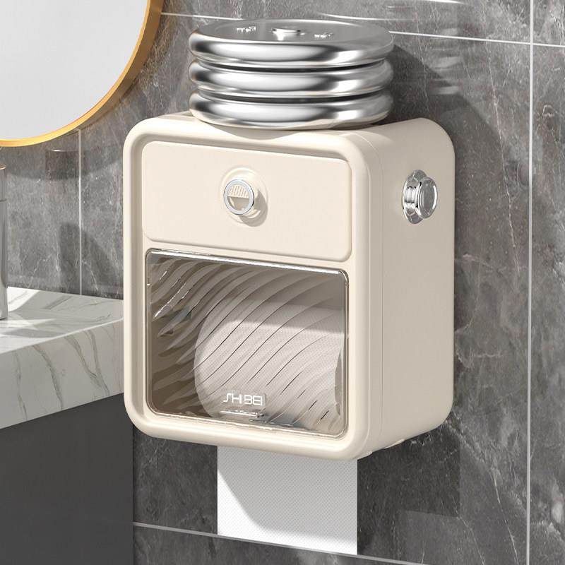 卫生间厕纸盒壁挂式纸巾盒免打孔防水厕所抽纸盒卫生纸卷纸置物架,家庭/个人清洁工具,卷纸器/纸巾架,淘宝优惠券,粉丝福利购,淘宝优惠卷