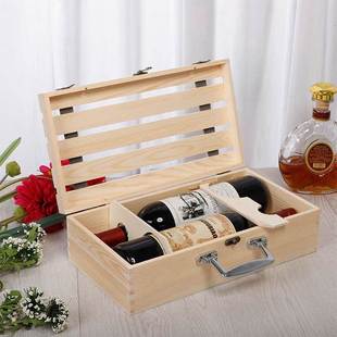 红酒箱六支红酒木箱红酒木盒6支装木箱六只红酒礼盒红酒木盒空盒