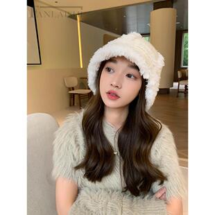 渔夫帽东北蒙古水桶帽男女童时尚纯色帽子秋冬造型帽防寒显脸小新