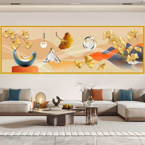 亿贴客厅沙发自粘装饰壁画