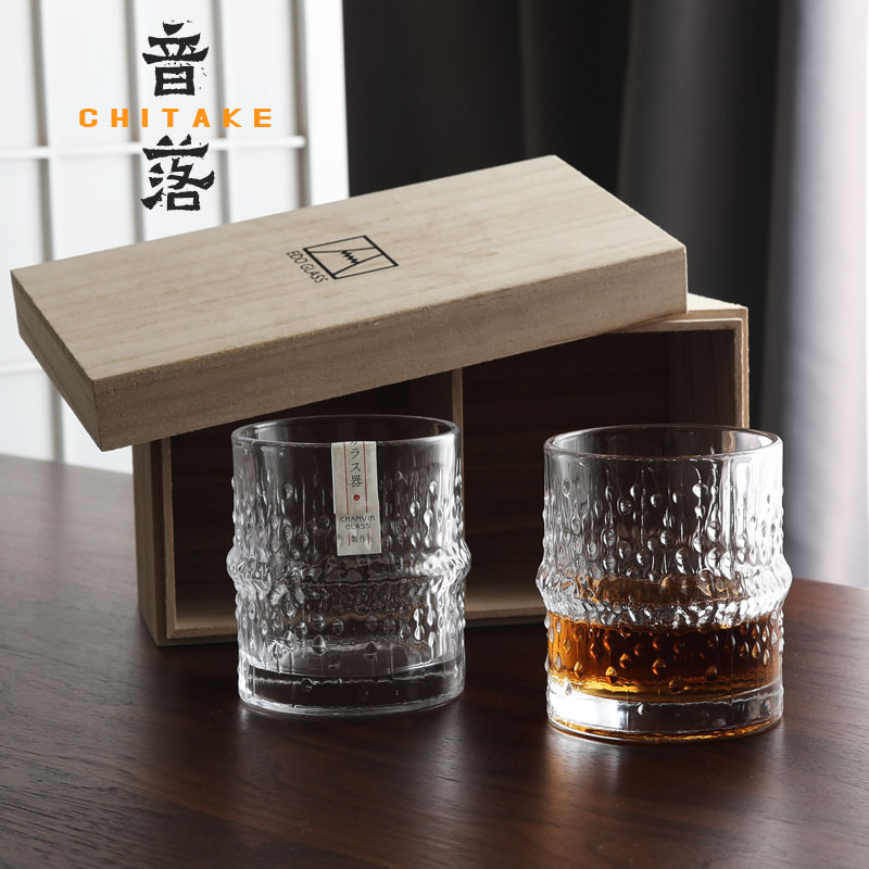 听竹有音落水晶玻璃杯设计酒杯