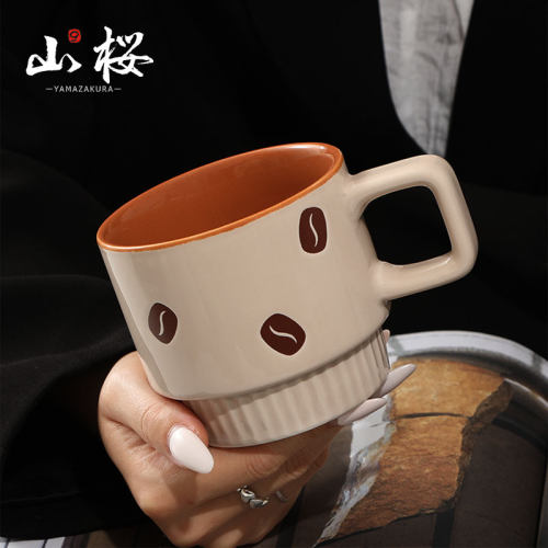 山桜中古咖啡杯马克杯陶瓷杯子