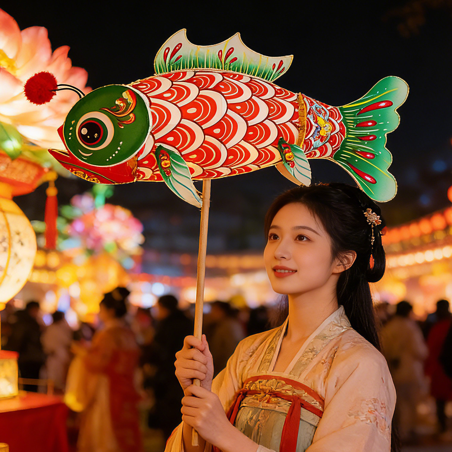 创意新款马年非遗儿童花灯元宵灯笼手工diy制作材料自制手持发光