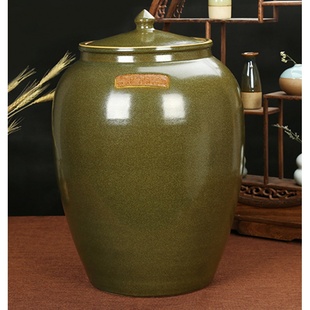 景德镇陶瓷米缸米桶茶叶末油缸酒坛缸水缸密封50斤100斤30斤200装
