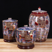 景德镇陶瓷米缸家用带盖招财米桶10斤20斤100斤大号油缸面缸水缸